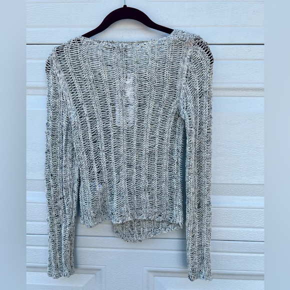 NWT ZARA Asymmetrical Open Knit Sweater - Picture 3 of 5